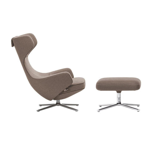 Grand Repos Lounge Chair & Ottoman / Fabric